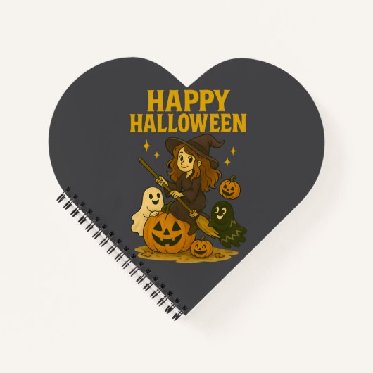 Happy Halloween Witch Notitieboek (Voorkant)