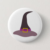 Happy Halloween Witch Pet Ronde Button 5,7 Cm (Voorkant)