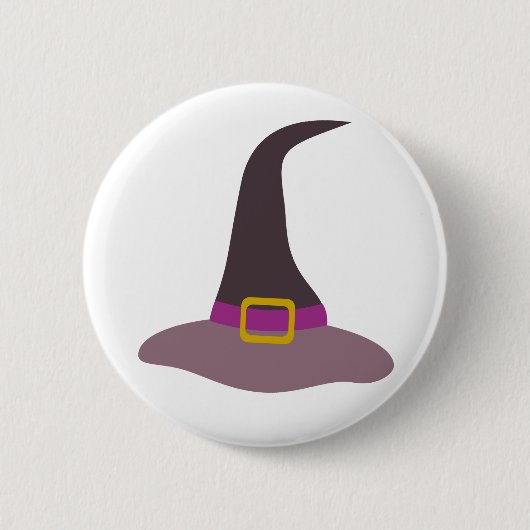 Happy Halloween Witch Pet Ronde Button 5,7 Cm (Voorkant)