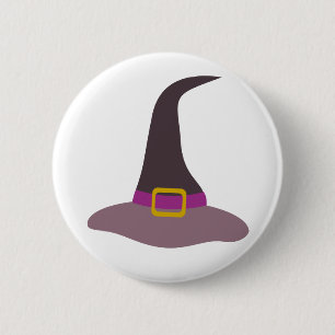 Happy Halloween Witch Pet Ronde Button 5,7 Cm