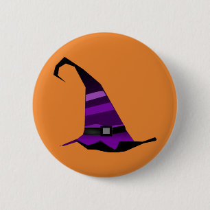 Happy Halloween Witch Pet Ronde Button 5,7 Cm