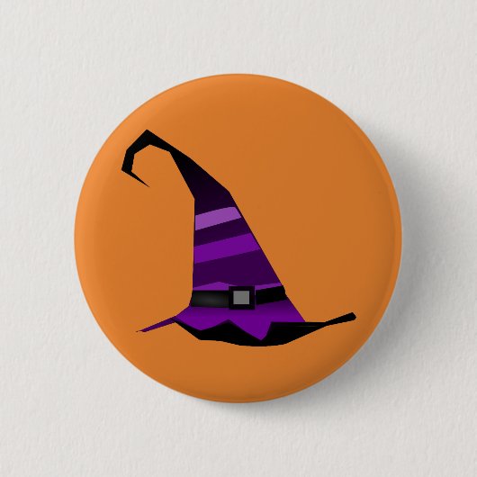 Happy Halloween Witch Pet Ronde Button 5,7 Cm (Voorkant)