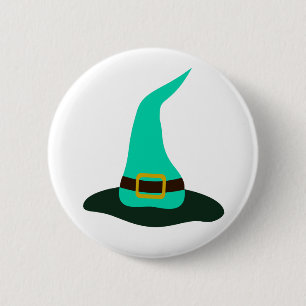 Happy Halloween Witch Pet Ronde Button 5,7 Cm