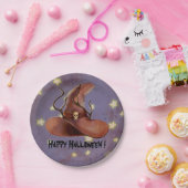 Happy Halloween Witch Pet Spooky Paper Bord (Feest)