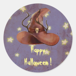 Happy Halloween Witch Pet Spooky Sticker