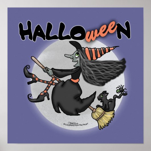 Happy HalloWEEn Witch Poster (Voorkant)