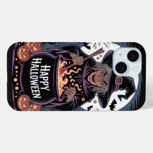 Happy Halloween Witch Pumpkin iPhone / iPad case (Achterkant (horizontaal))
