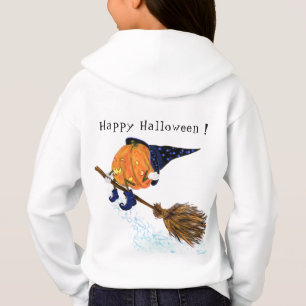 Happy Halloween Witch Pumpkin-vliegende kamer - gr