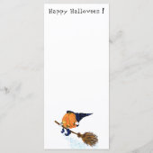 Happy Halloween Witch Pumpkin-vliegende kamer - gr Menu (Achterkant)