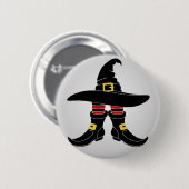 Happy Halloween Witch Ronde Button 5,7 Cm (Voorkant /achterkant)
