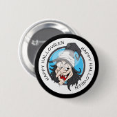 Happy Halloween Witch Ronde Button 5,7 Cm (Voorkant /achterkant)