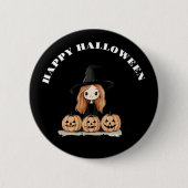 Happy Halloween Witch Ronde Button 5,7 Cm (Voorkant)