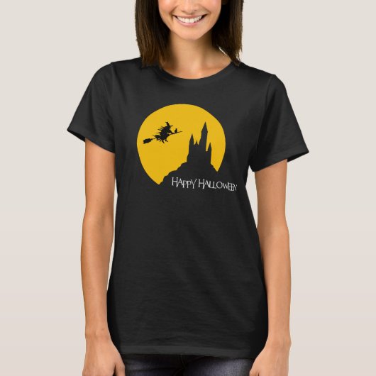 Happy Halloween Witch Shirt (Voorkant)