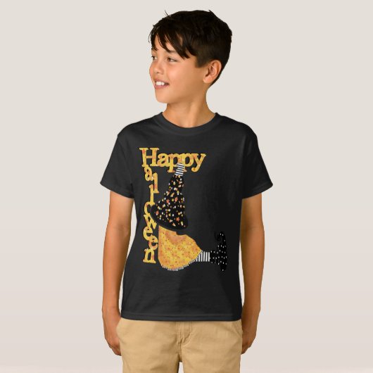 Happy Halloween Witch T-shirt (Voorkant volledig)