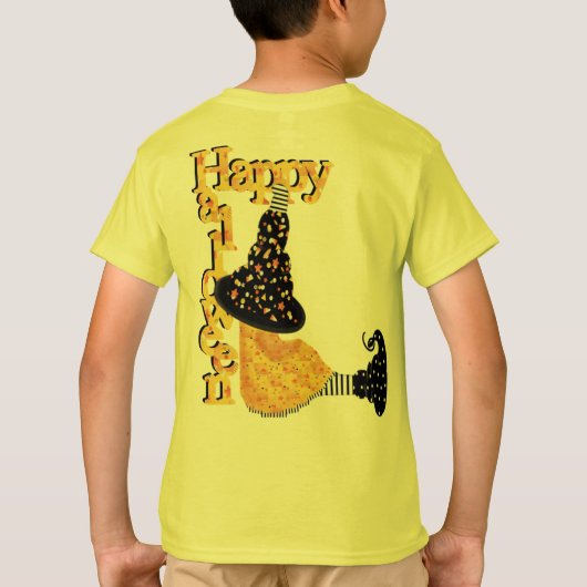 Happy Halloween Witch T-shirt (Achterkant)