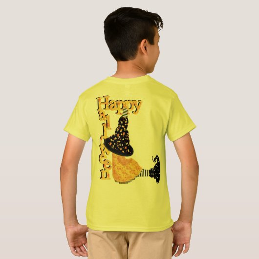 Happy Halloween Witch T-shirt (Achterkant volledig)