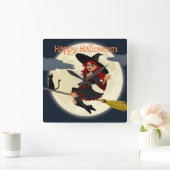 Happy Halloween Witch Wall klok (Huis)