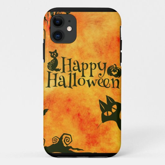 Happy Halloween Witches Cats Spiders Eigenaars van Case-Mate iPhone Case (Achterkant)