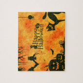 Happy Halloween Witches Cats Spiders Eigenaars van Legpuzzel (Verticaal)