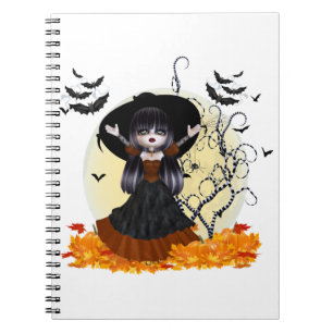 HAPPY HALLOWEEN WITCHES NOTITIEBOEK