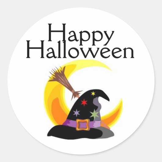 Happy Halloween Witches Pet Sticker - Gepersonalis (Voorkant)
