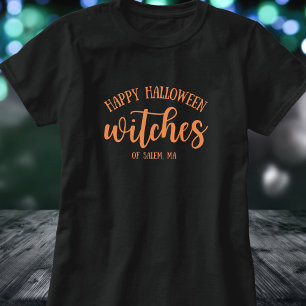 Happy Halloween Witches Sinaasappel T-shirt