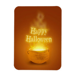 Happy Halloween Witch's Caldron Magneet
