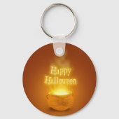 Happy Halloween Witch's Caldron Sleutelhanger (Voorkant)