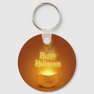 Happy Halloween Witch's Caldron Sleutelhanger