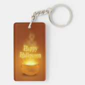 Happy Halloween Witch's Caldron Sleutelhanger (achterkant)