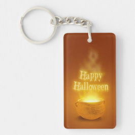 Happy Halloween Witch's Caldron Sleutelhanger
