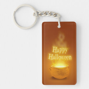 Happy Halloween Witch's Caldron Sleutelhanger