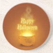 Happy Halloween Witch's Caldron Zandsteen Onderzetter (Voorkant)