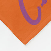 Happy Halloween Witch's Pet op Sinaasappel geperso Fleece Deken (Hoek)