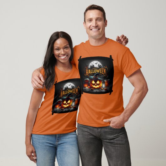 Happy Halloween Witchy Jack O' Lantern T-shirt (Unisex)
