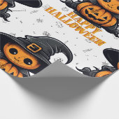 Happy Halloween Wrapping Paper Cadeaupapier (Hoek)