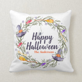 Happy Halloween Wreath Personalized | Sierkussen