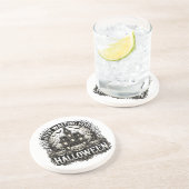 Happy halloween zandsteen onderzetter (Zijkant)