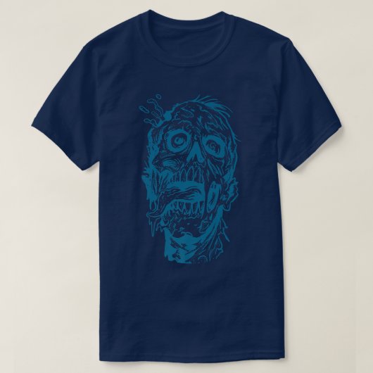 Happy Halloween Zombie Head 4402 T-shirt (Design voorkant)