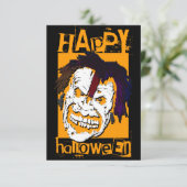 happy halloween zombie kaart (Staand voorkant)