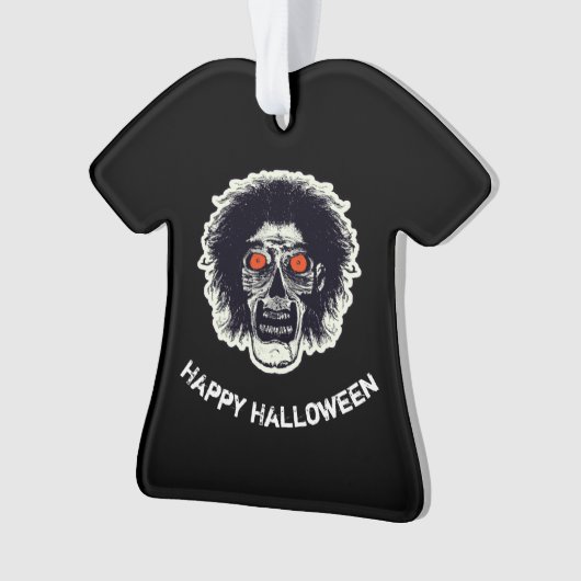 Happy Halloween Zombie Ornament (voorkant)