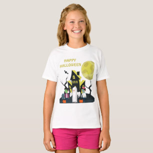 Happy Halloween Zwart Groen Kinderen T-shirt