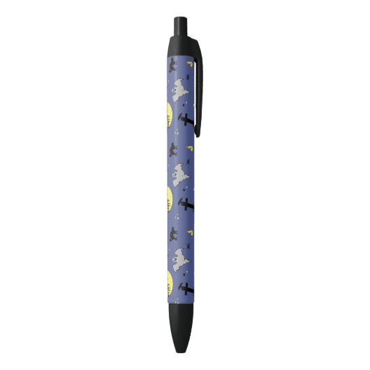 Happy Halloween Zwarte Inkt Pen (Achterkant (Verticaal))