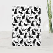 Happy Halloween Zwarte Kat  Kaart (Achterkant)