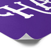 Happy Halloween zwarte kattenvleermuizen pompoenen Poster (Hoek)