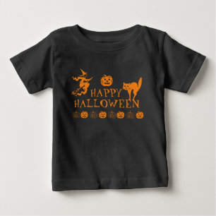 Happy Halloween zwarte sinaasappel spooky Baby