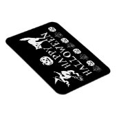 Happy Halloween zwarte spooky Magneet (Rechterzijde)