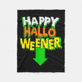Happy Halloweener _ Funny Halloween  Fleece Deken (Voorkant)