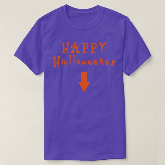 Happy Halloweener sinaasappel T-shirt (Design voorkant)