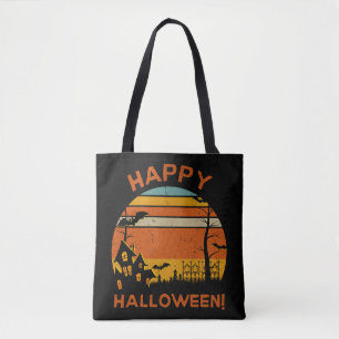 Happy Hallowen Retro  Tote Bag
